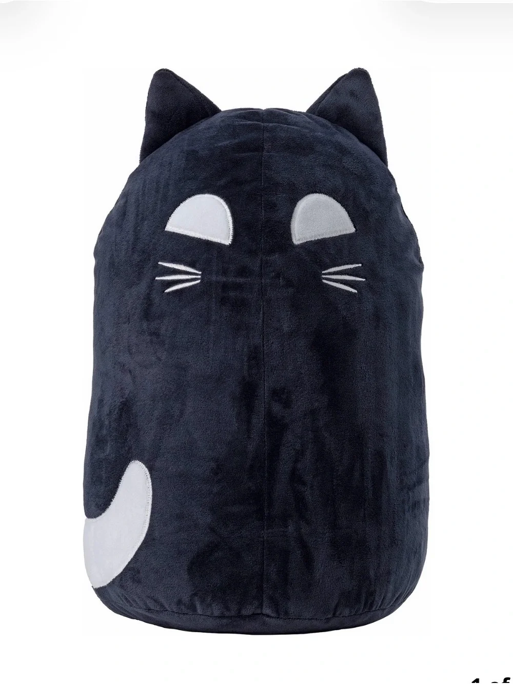 IKEA Kustfyr Black Cat Halloween Pillow 17” Soft Plush Toy